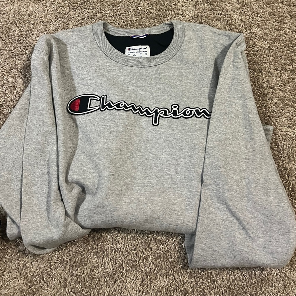 Grey champion sweatshirt